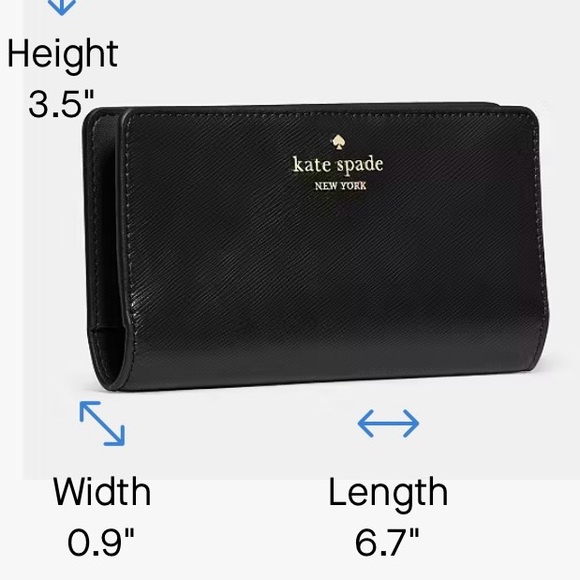 Kate Spade NWOT Kate Spade Darcy Large Slim Bifold
Wallet Saffiano Leather - Picture 2 of 6